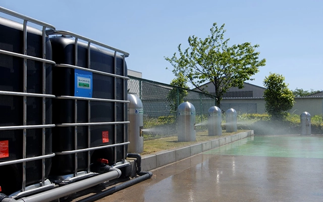 公園・広場・路面での散水